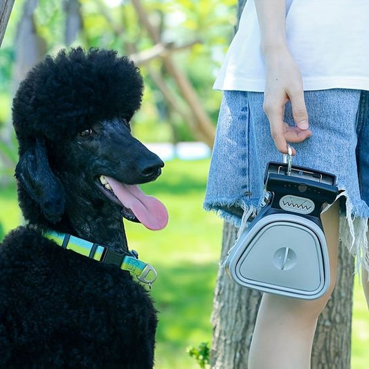 Pet Dog Poop Bag Dispenser Travel Foldable Poop Spoon